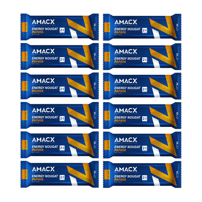 AMACX Energy Nougat Energieriegel Box 12 x 37 g
