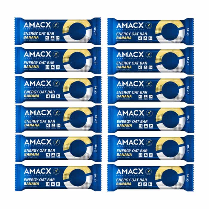 AMACX Energy Oat Bar Energieriegel Box 12 x 50 g Banane