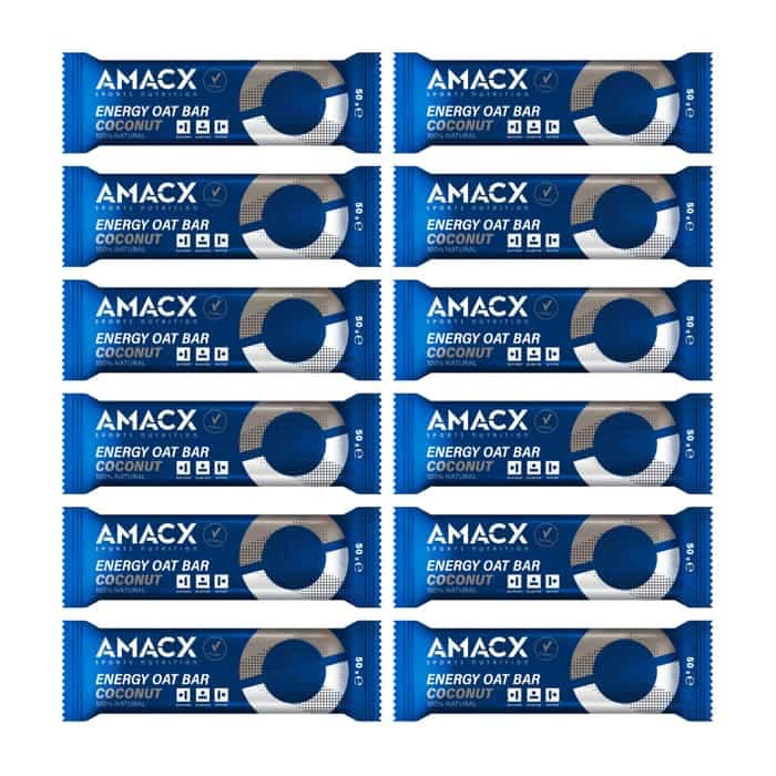 AMACX Energy Oat Bar Energieriegel Box 12 x 50 g Kokosnuss