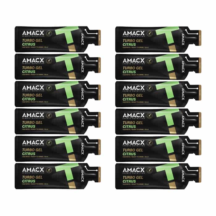 AMACX Turbo Gel Energy Gel Box 12 x 60 ml Zitrusfrüchte