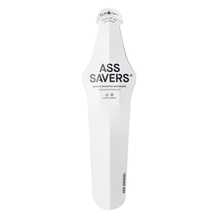 Ass Savers ASR-1 Regular Hinterrad-Spritzschutz Weiß (Unifarbe)