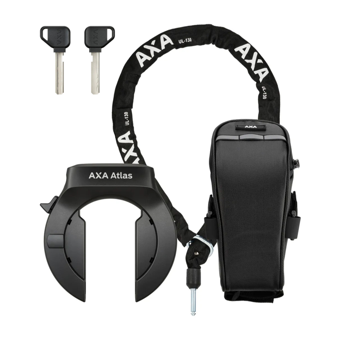 Axa Atlas Retractable + ULC 5,5-130 + Bag Set Rahmenschloss