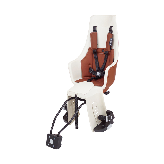 Bobike Maxi City Exclusive Plus Kindersitz mit Rahmenbügel weiß/braun