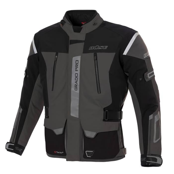 Büse Grado Pro Motorradjacke dunkelgrau-schwarz | 48
