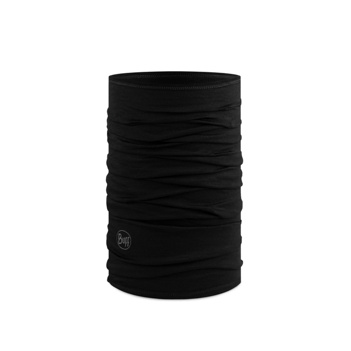 Buff Merinowolle Lightweight Solid black Multifunktionstuch