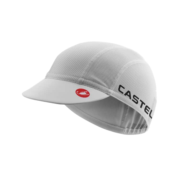 Castelli A/C 3 Cycling Cap Fahrradmütze weiß | uni