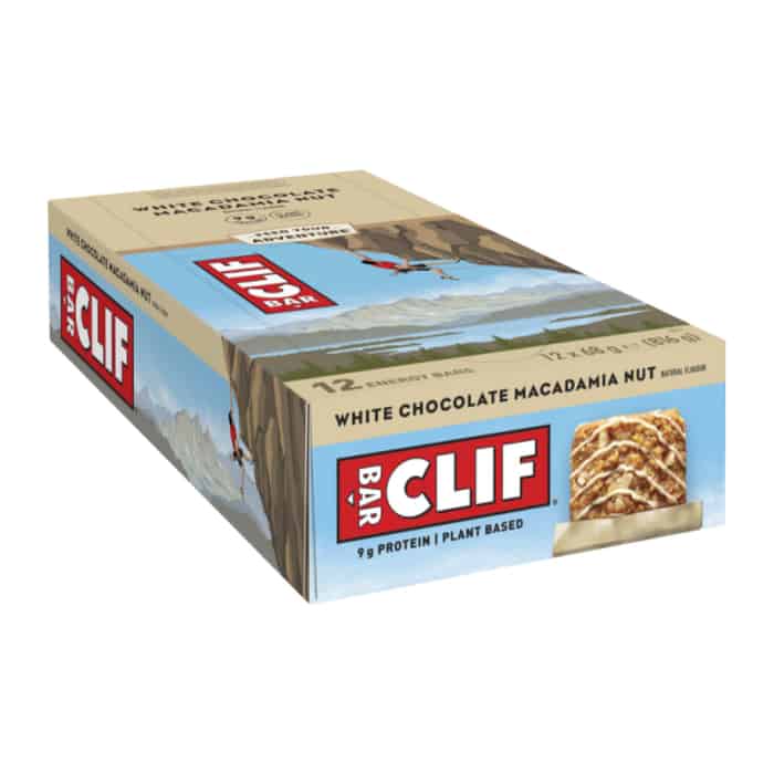 Clif Bar Energieriegel Box (12 x 68 g) White Chocolate Macadamia Nut