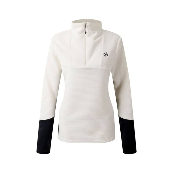 Dare2b Iced Core Stretch Radshirt langarm Damen egret-schwarz | 42