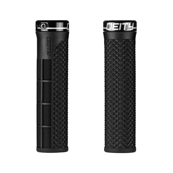 Deity Lockjaw Lock-On Fahrradgriffe schwarz