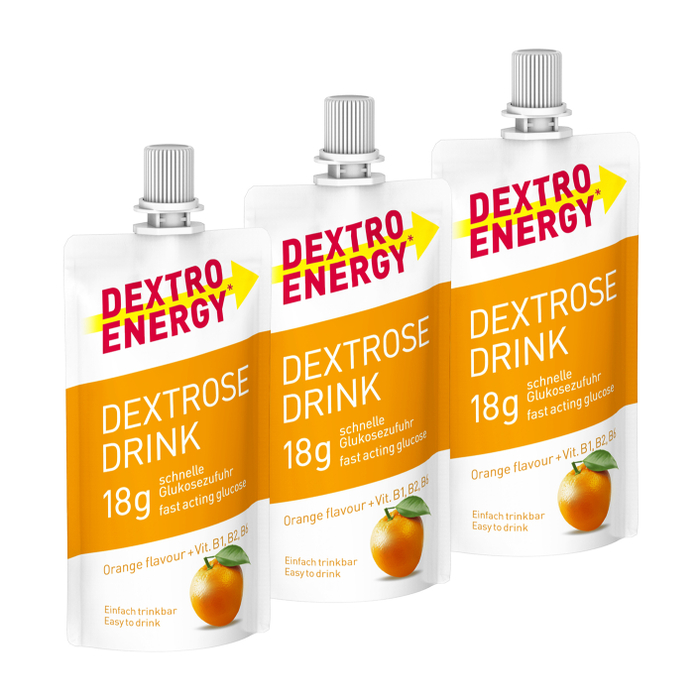 Dextro Energy* Dextrose Drink Energie-Gel 3er-Set (3 x 50 ml) Orange
