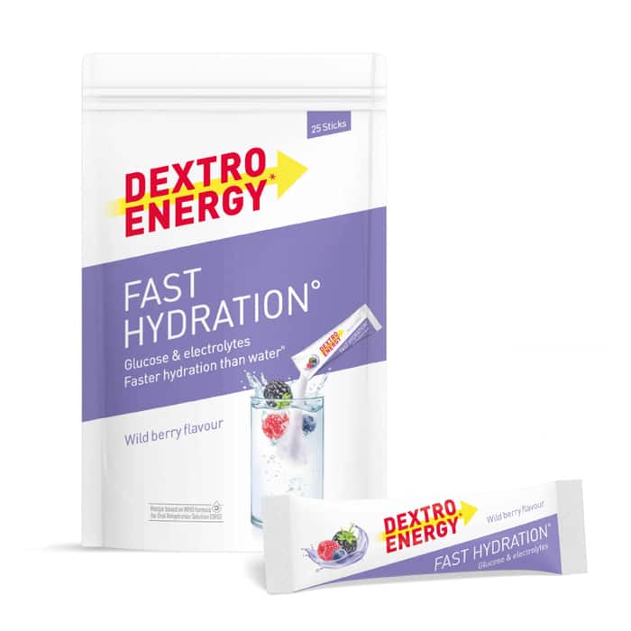 Dextro Energy* Fast Hydration° Elektrolyte Getränk 25 x 14,5 g Wildberry (Wildbeeren)