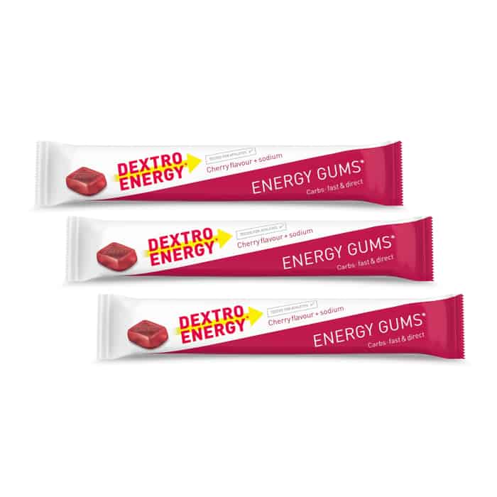Dextro Energy* Gums Fruchtgummi 3er-Set (3 x 45 g) Cherry + Natrium