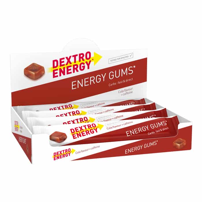 Dextro Energy* Gums Fruchtgummi Box (8 x 45 g) Cola + Koffein