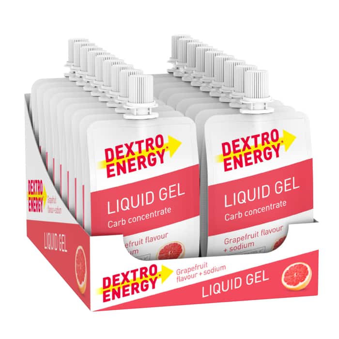 Dextro Energy* Liquid Gel Energy-Gel Box (18 x 60 ml) Grapefruit + Natrium
