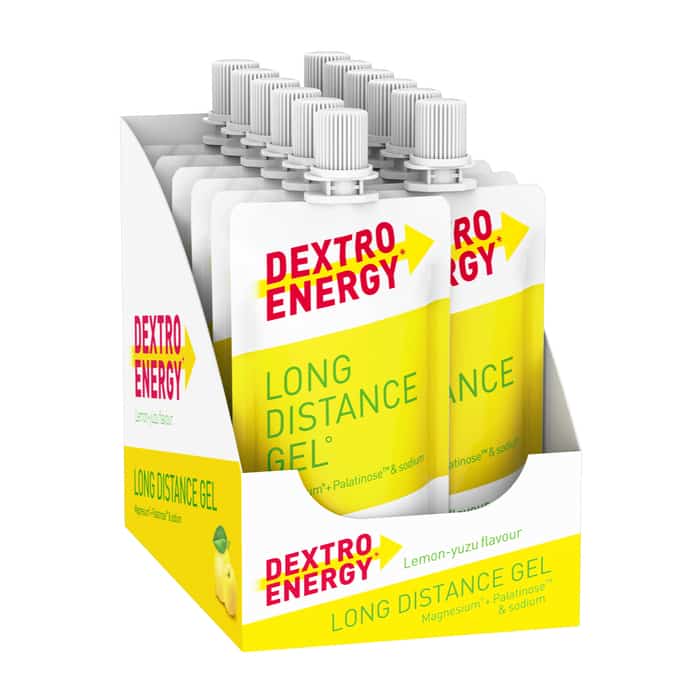 Dextro Energy* Long Distance Gel** Energy-Gel Box (12x50 ml) Lemon-Yuzu