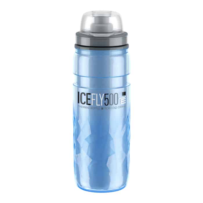 Elite Ice Fly Thermo Fahrrad-Trinkflasche (500 ml) Blau