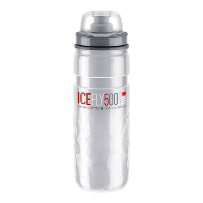 Elite Ice Fly Thermo Fahrrad-Trinkflasche (500 ml) Clear (Transparent)