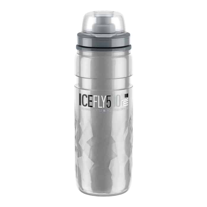 Elite Ice Fly Thermo Fahrrad-Trinkflasche (500 ml) Smoke