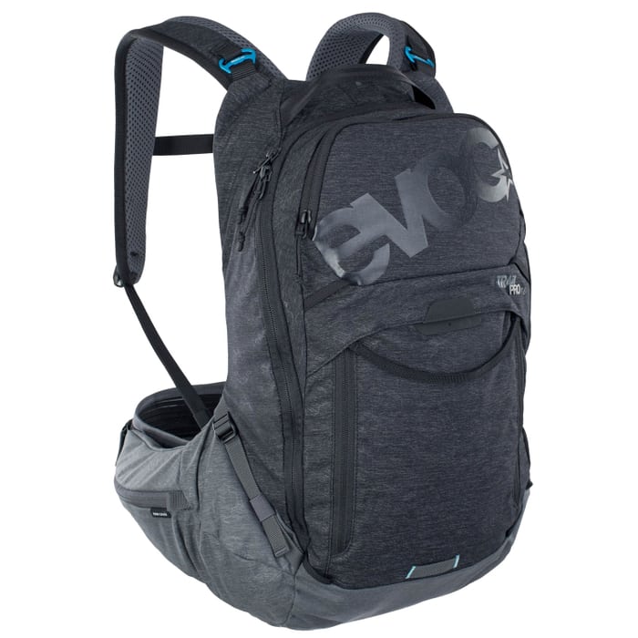 Evoc Trail Pro 16 Protektorrucksack Black - Carbon Grey
