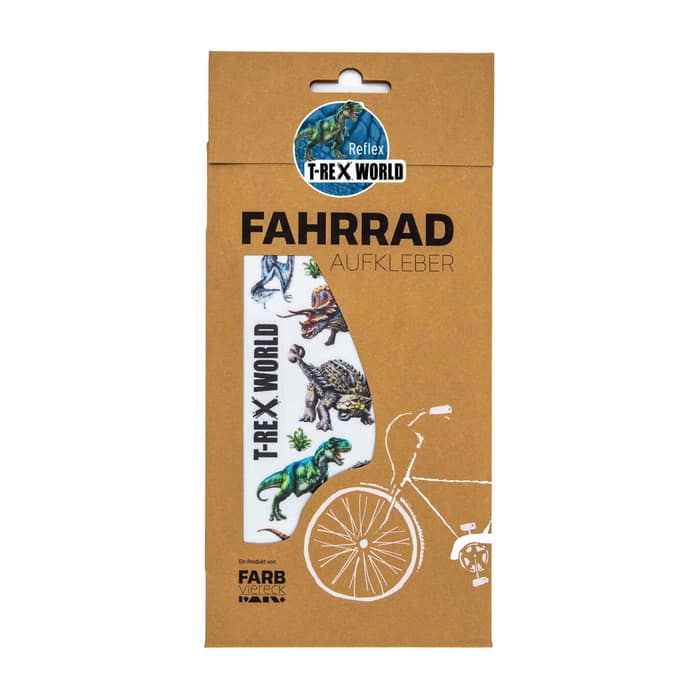 Farbviereck Fahrradaufkleber Reflex T-Rex-World
