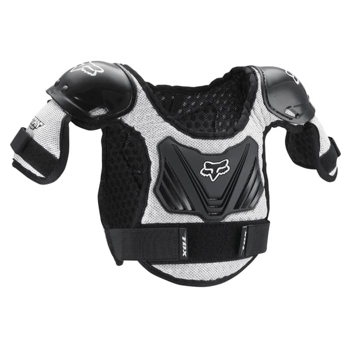 Fox Peewee Titan Roost Deflector Oberkörperprotektor Kinder schwarz-weiß | L/XL (6-9)
