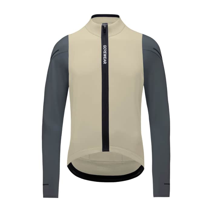 Gore Spinshift Thermo Radtrikot langarm Herren beige-grau | M