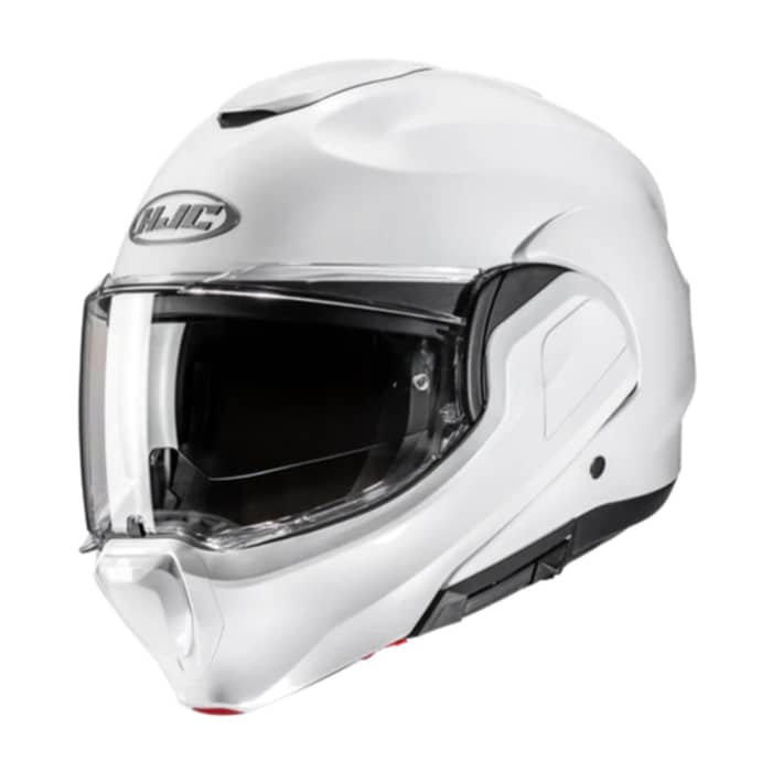 HJC F100 Solid Motorradhelm weiß-glänzend | XXL