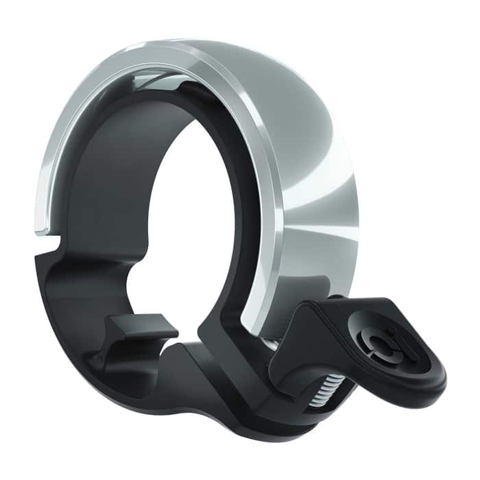 Knog Oi Classic Large Fahrradklingel Schwarz-Silber