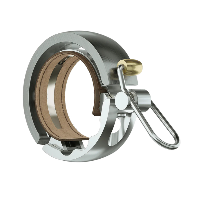 Knog Oi Luxe Fahrrad-Klingel Silber | 23,8 mm