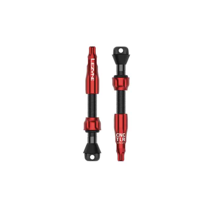 Lezyne CNC TLR Pro Tubeless Ventil rot (2 Stk.) 44 mm