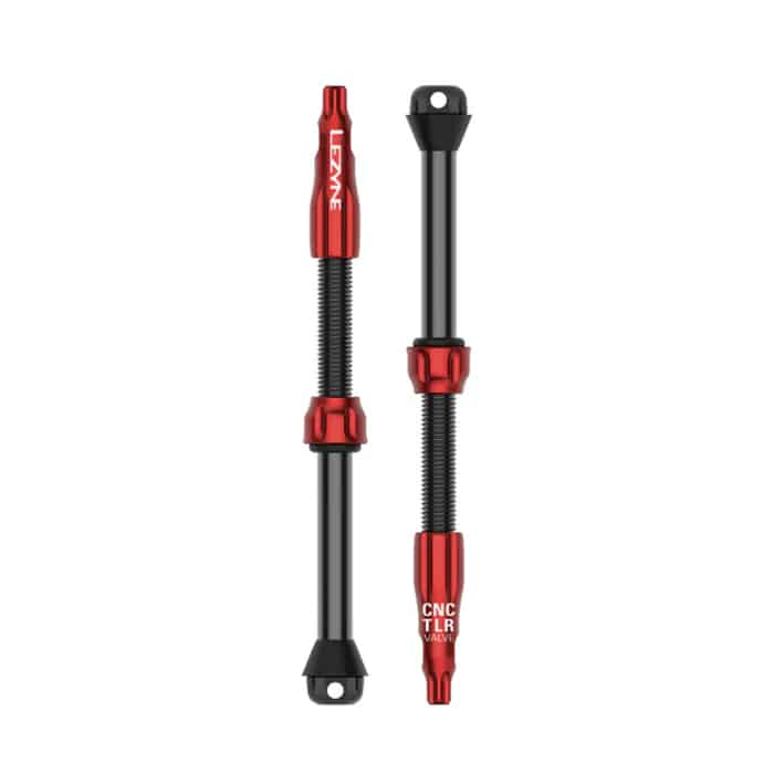 Lezyne CNC TLR Pro Tubeless Ventil rot (2 Stk.) 80 mm