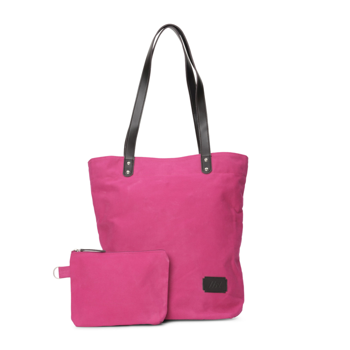 Liix Organic Canvas Fahrradtasche und Zusatztasche Pink