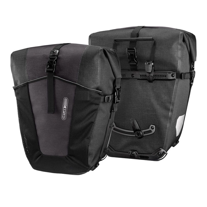 Ortlieb Back-Roller XL Plus Fahrrad-Packtaschen (Paar) Granit - Schwarz