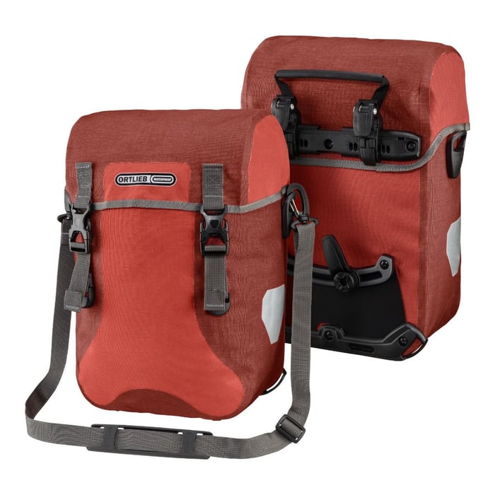 Ortlieb Sport-Packer Plus Fahrrad-Packtaschen (Paar) Salsa - Dark Chili