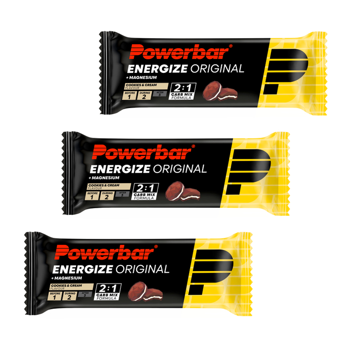 Powerbar Energize Original Energieriegel 3er-Set (3 x 55 g) Cookies & Cream
