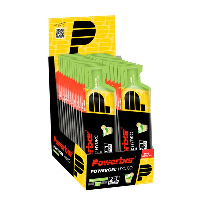 Powerbar Powergel Hydro Energy-Gel Box (24 x 67 ml) Mojito (mit Koffein)