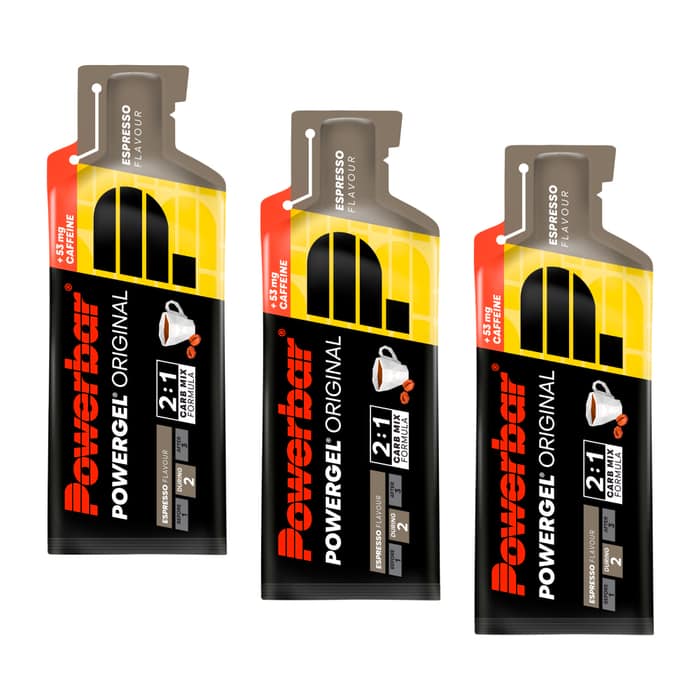 Powerbar Powergel Original Energy-Gel 3er-Set (3 x 41 g) Espresso (mit Koffein)