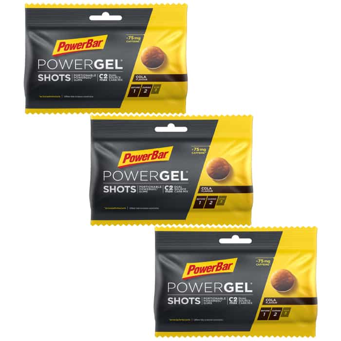 Powerbar Powergel Shots Kohlenhydrat-Gummis 3er-Set (3 x 60 g)