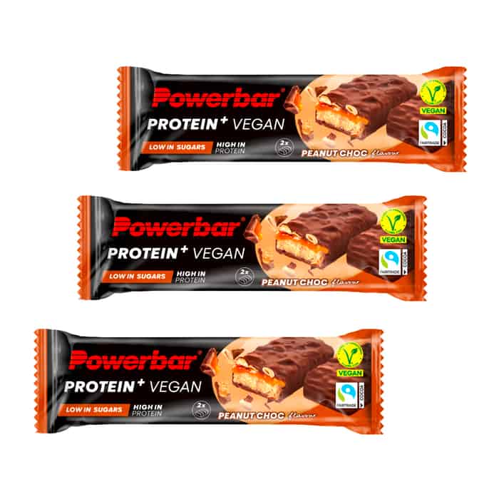 Powerbar Protein+ Vegan Low in Sugars Eiweißriegel 3er-Set (3 x 42 g)