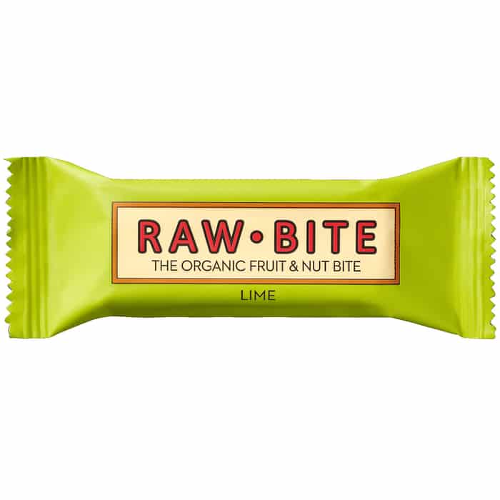 Raw Bite The Organic Fruit Nut Bite Energieriegel vegan (50 g) Lime