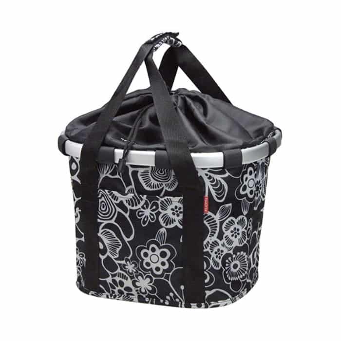 reisenthel Bikebasket Fahrradkorb vorne für KLICKfix Lenkeradapter (fleur schwarz)