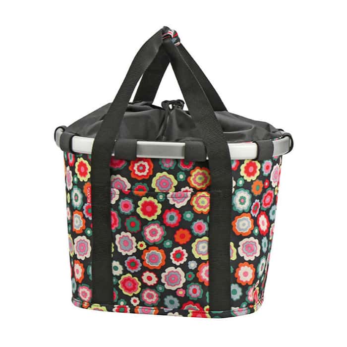 reisenthel Bikebasket Fahrradkorb vorne für KLICKfix Lenkeradapter (happy flowers)