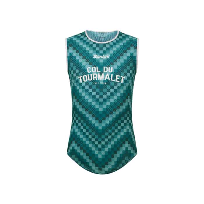 Santini TDF Maillot Jaune Col du Tourmalet Funktionsunterhemd