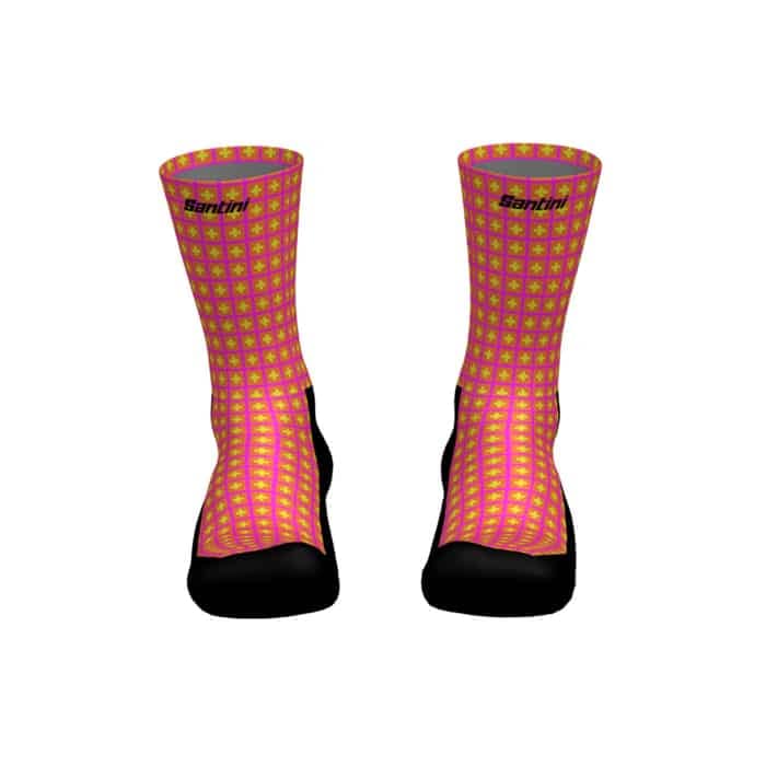 Santini Tour de France Femmes Suisse Fahrrad Socken