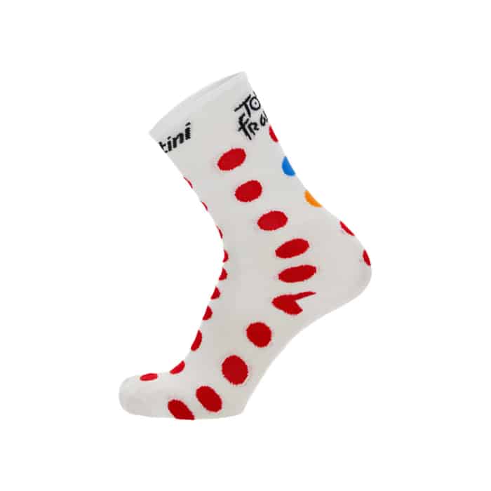 Santini Tour de France King of the Mountain Fahrrad Socken