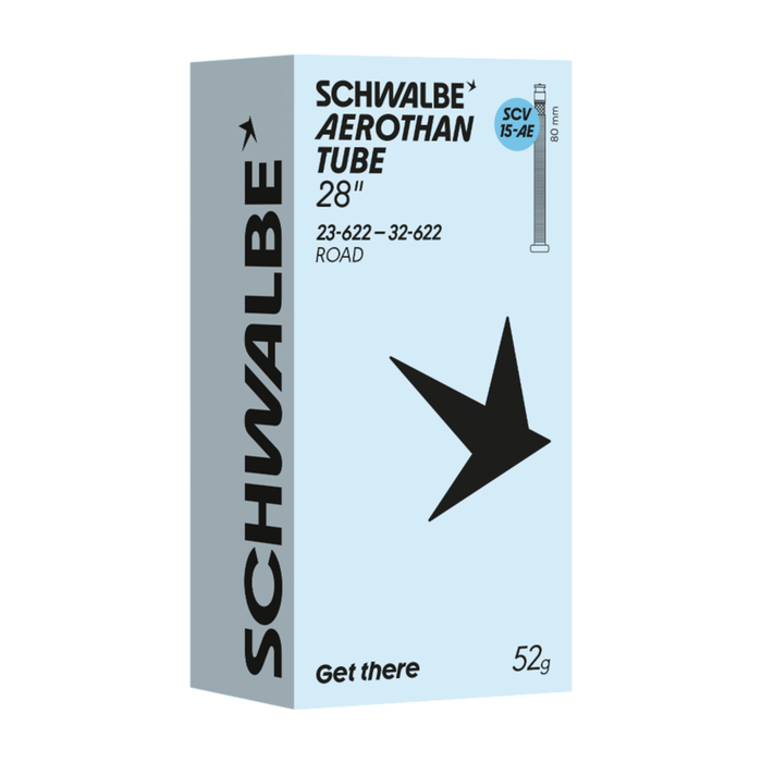 Schwalbe Aerothan Road SCV15-AE Fahrradschlauch Clik Valve 28" 80 mm