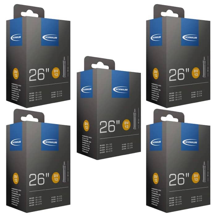 Schwalbe DV 13 Fahrradschlauch (26") 5er-Set