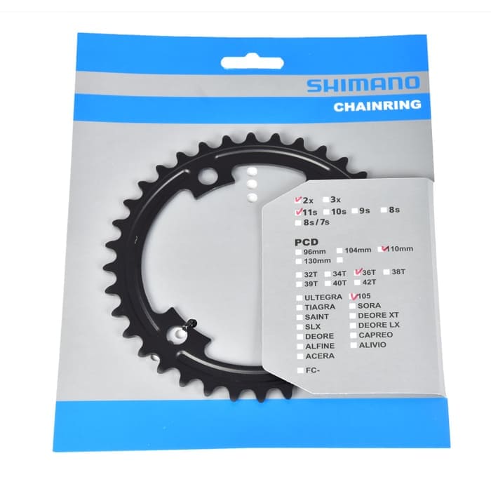 Shimano Rennrad-Kettenblatt 105 FC-R7000 36 Z (11-fach)