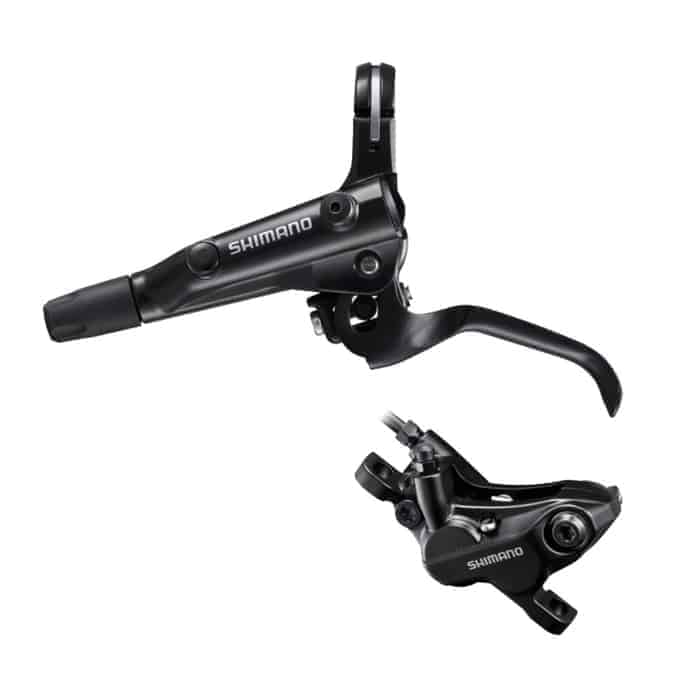 Shimano MT501/MT520 4 Kolben Scheibenbremse Hinterrad | links
