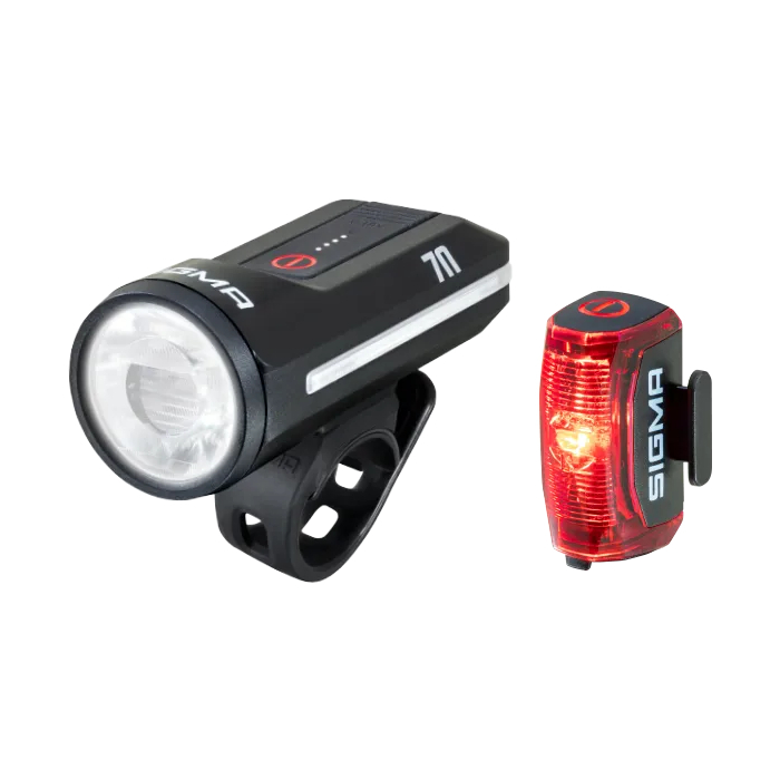 Sigma Aura 70 + Hiro 30 Fahrrad Licht Set